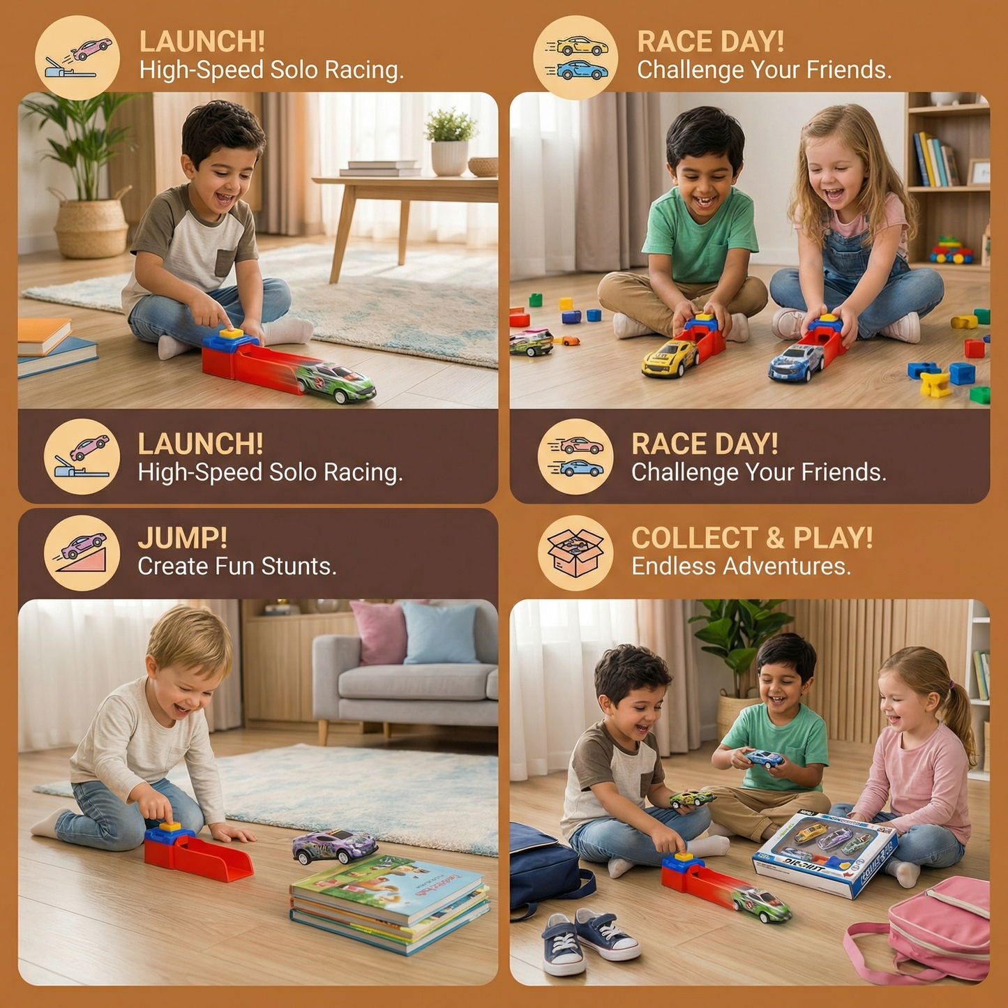 Car Catapult Racing Game Set