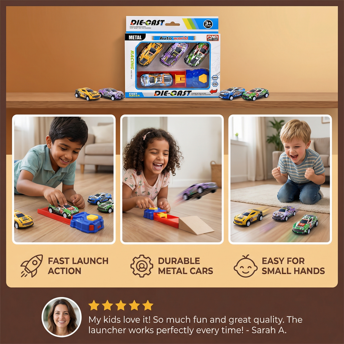 Car Catapult Racing Game Set