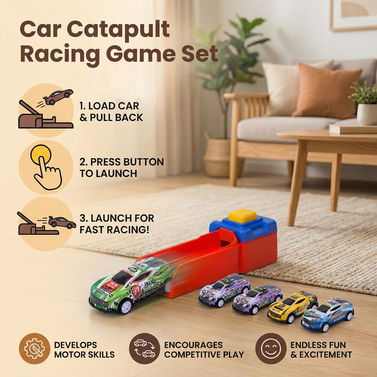 Car Catapult Racing Game Set