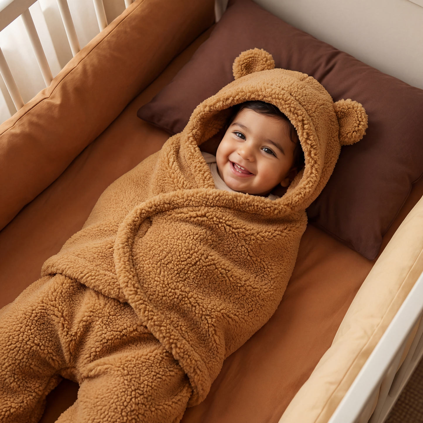Baby Blanket and Pajamas in a Bear Design