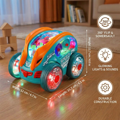 Light-Up Somersault Toy Car