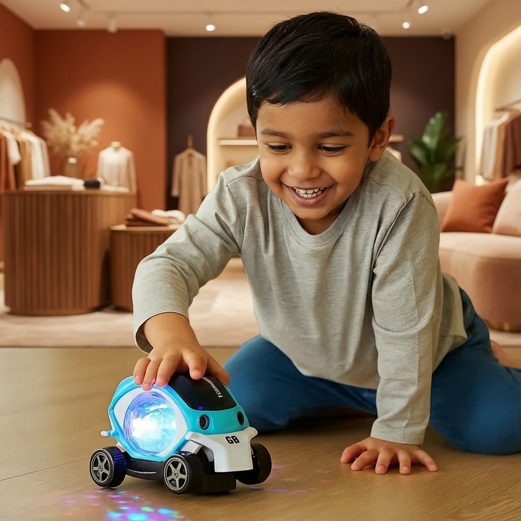 Glowing 360° Music Stunt Car