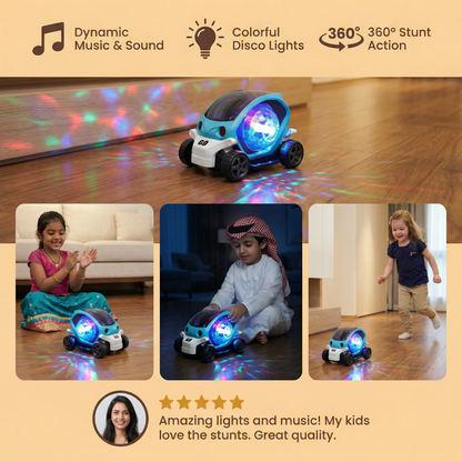 Glowing 360° Music Stunt Car