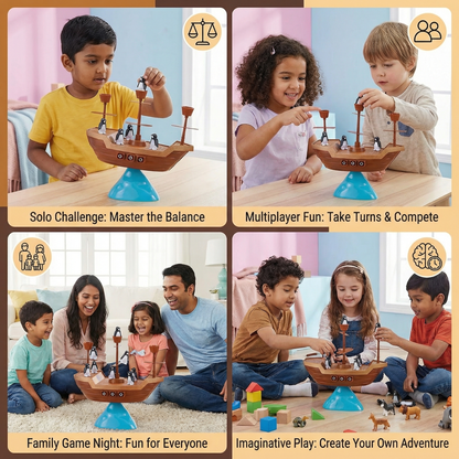 Penguin Pirate Ship Balancing Game