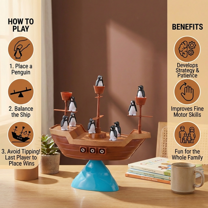 Penguin Pirate Ship Balancing Game