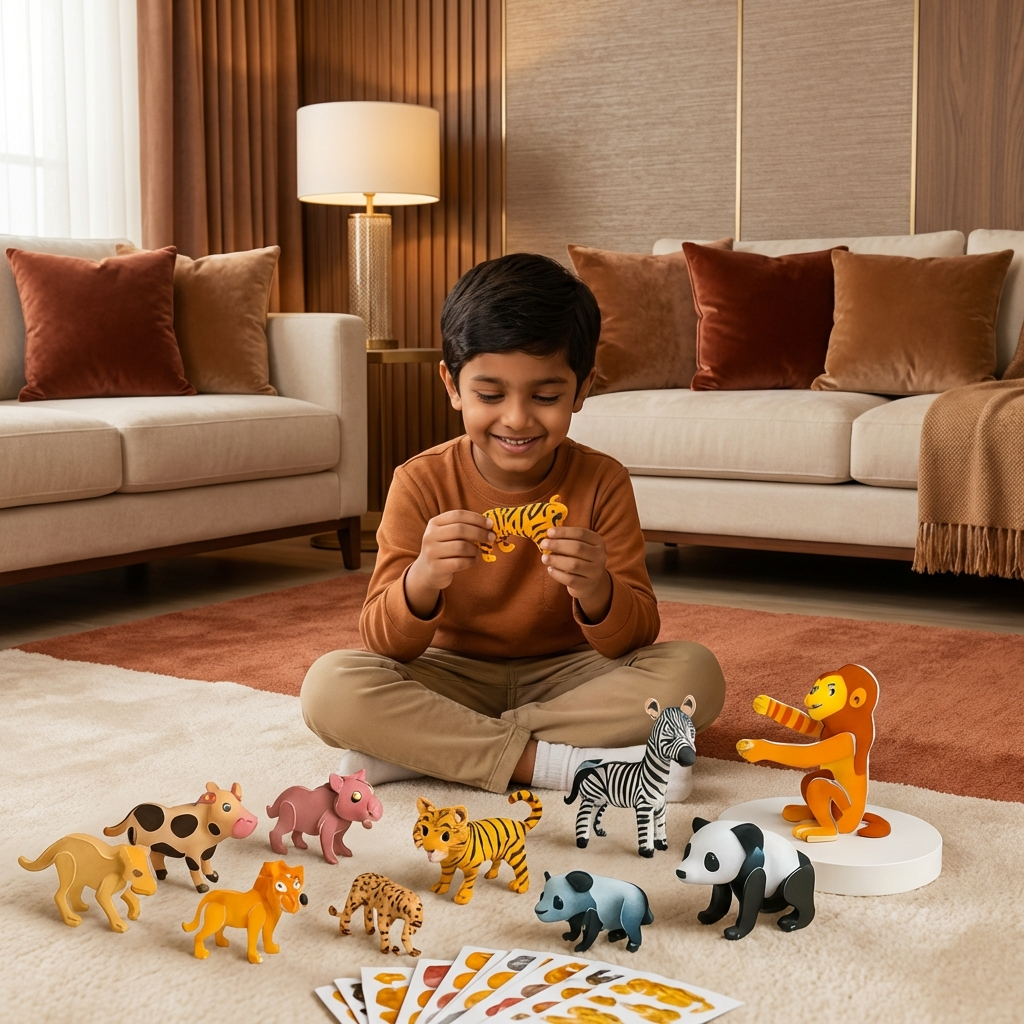 3D Cartoon Puzzle Set for Kids