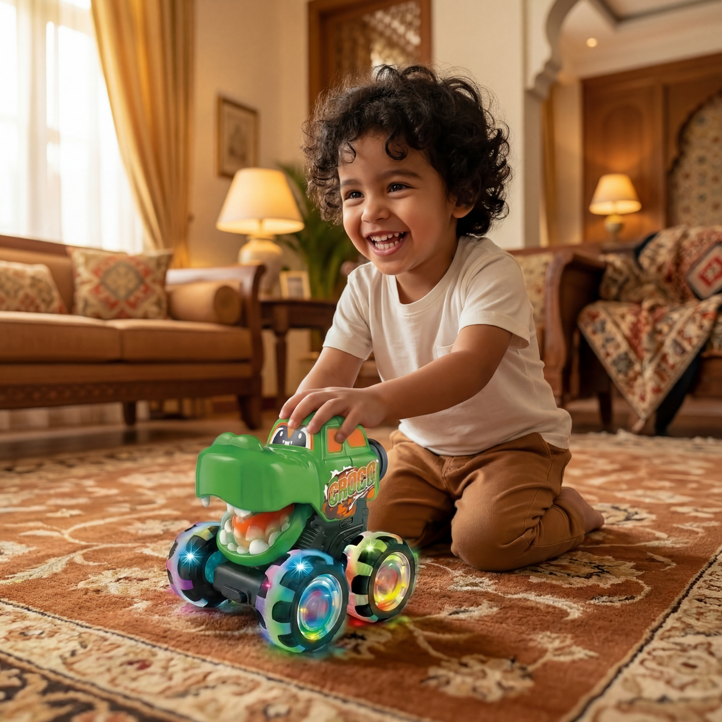Light-Up Monster Truck Toy Cars