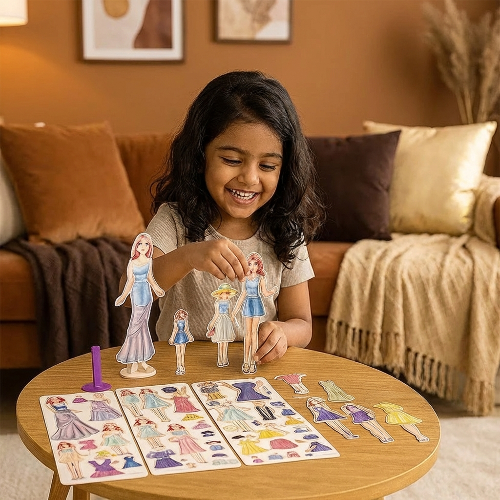 Magnetic Fashion Playset for Children