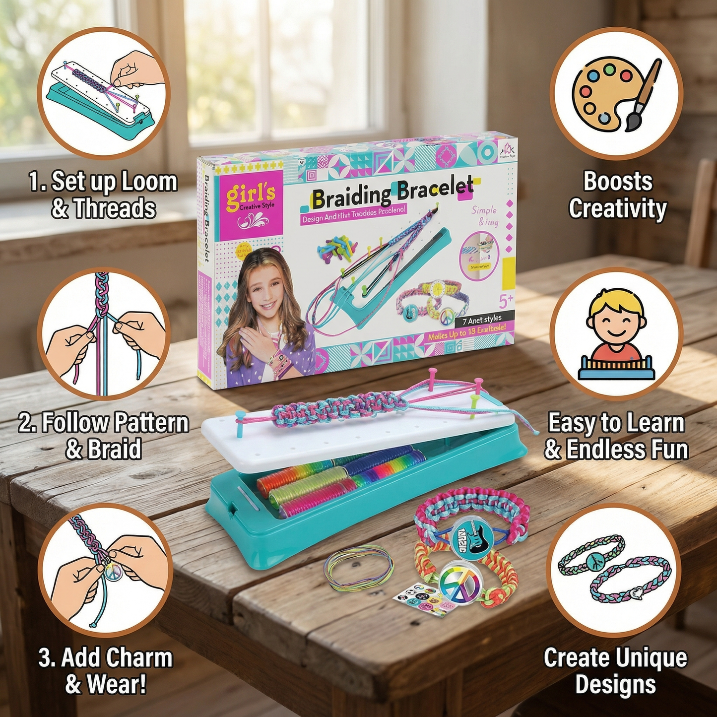 Creative Bracelet Braiding Kit