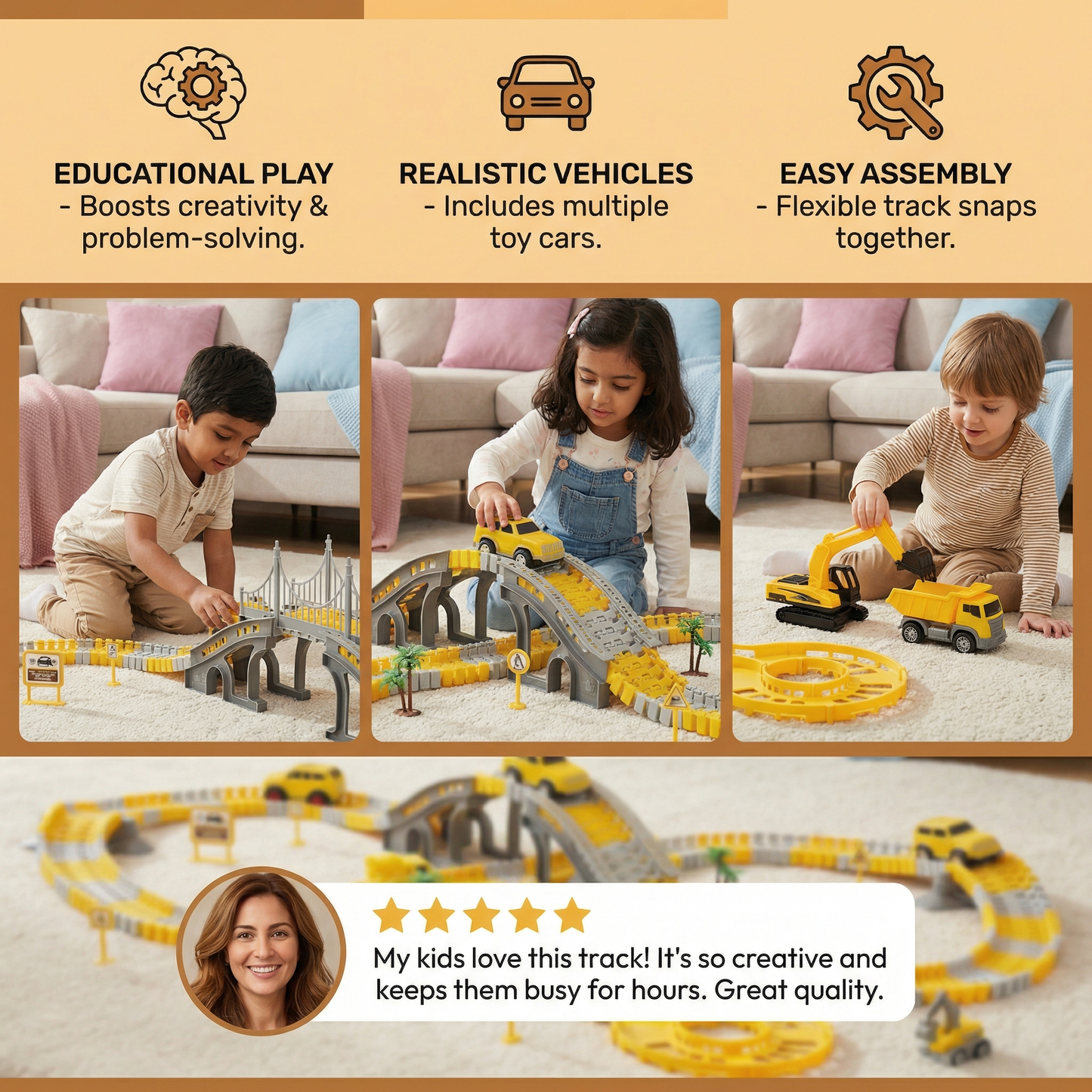 Adventure Race Track with Track Cars