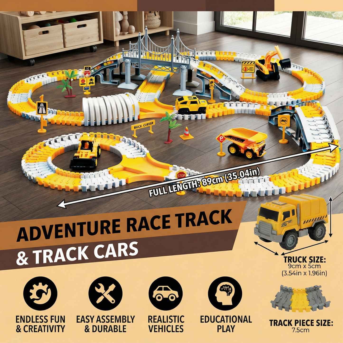 Adventure Race Track with Track Cars
