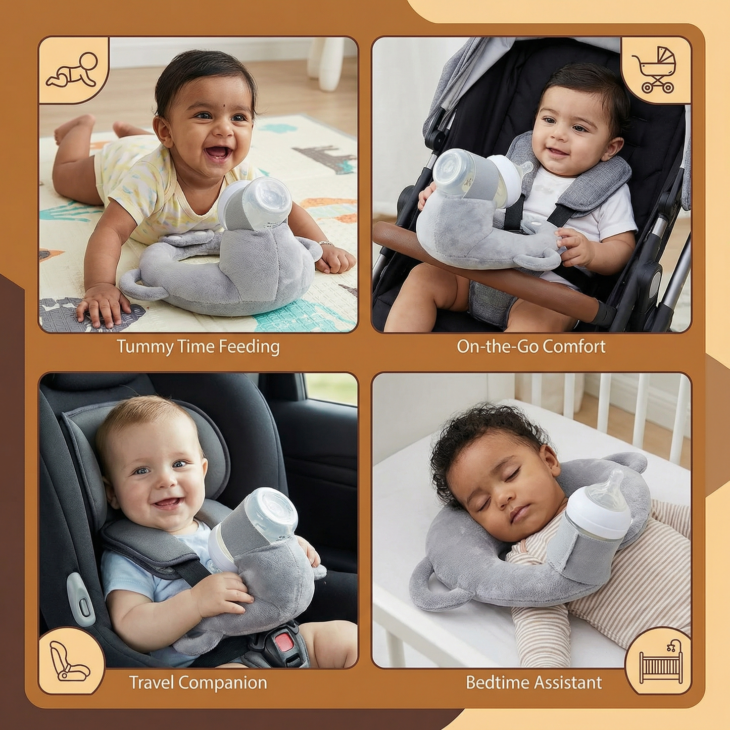 Hands-Free Nursing Pillow for Babies