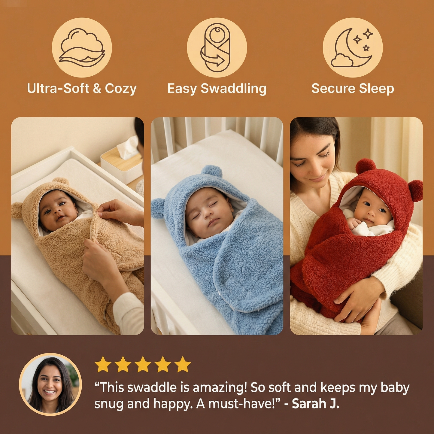 Baby Blanket and Pajamas in a Bear Design