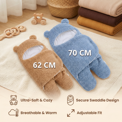 Baby Blanket and Pajamas in a Bear Design
