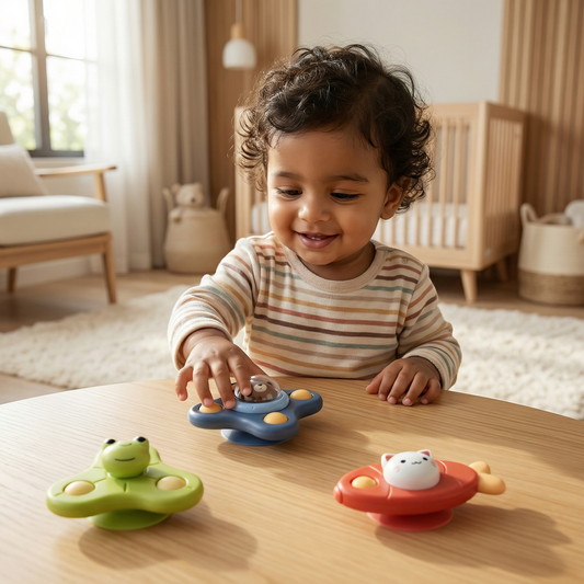Montessori Suction Cup Spinner – Spinning Learning Toy