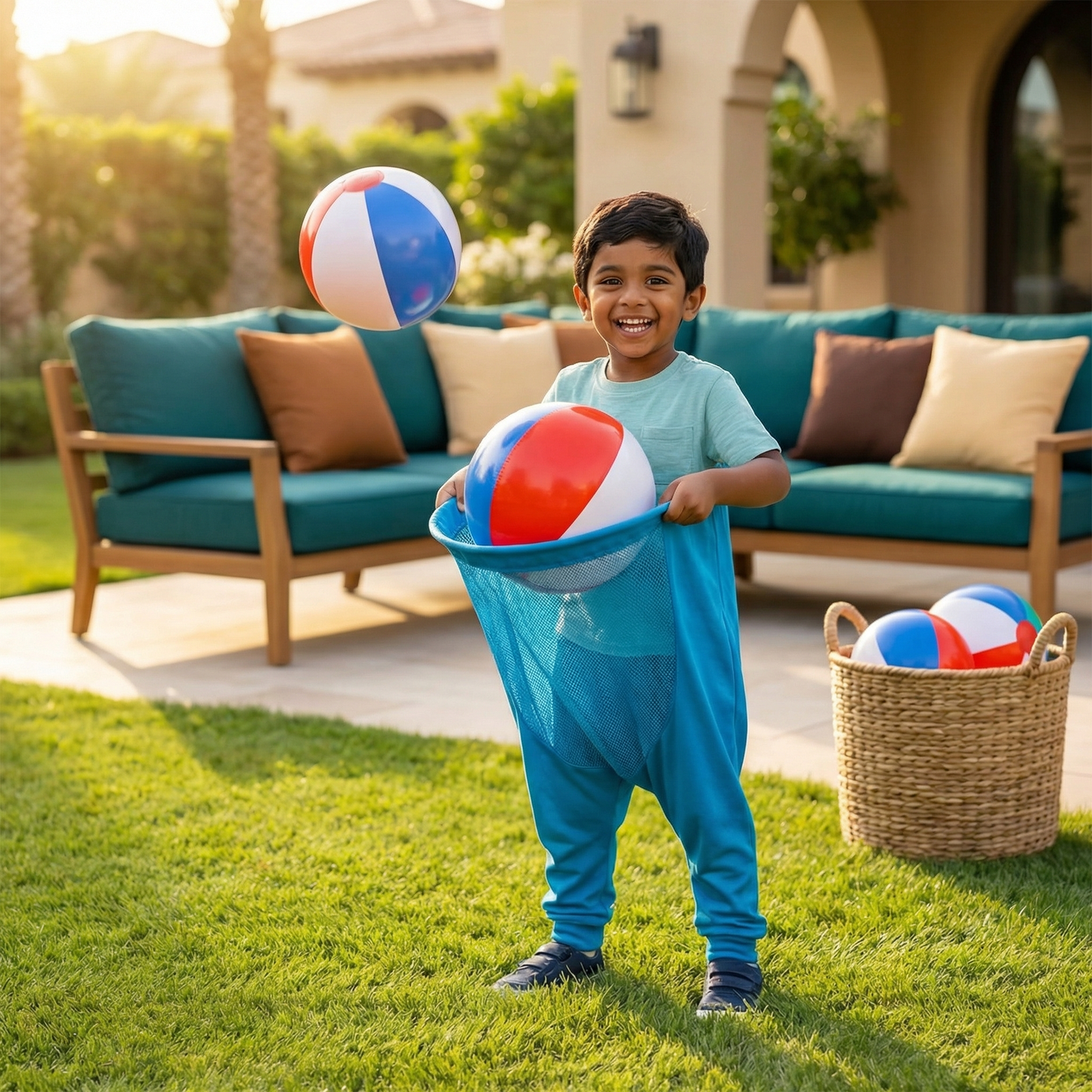 Clown Pants Catch Ball Family Game