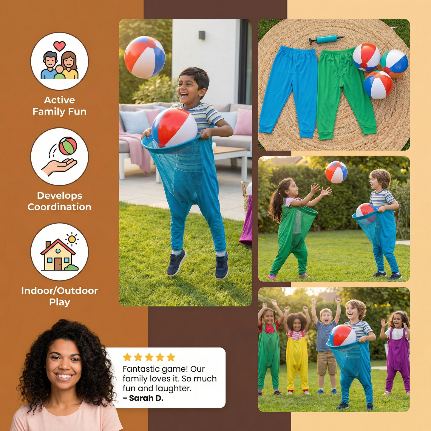 Clown Pants Catch Ball Family Game