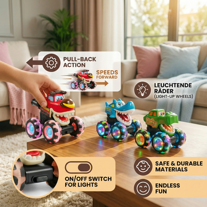 Light-Up Monster Truck Toy Cars