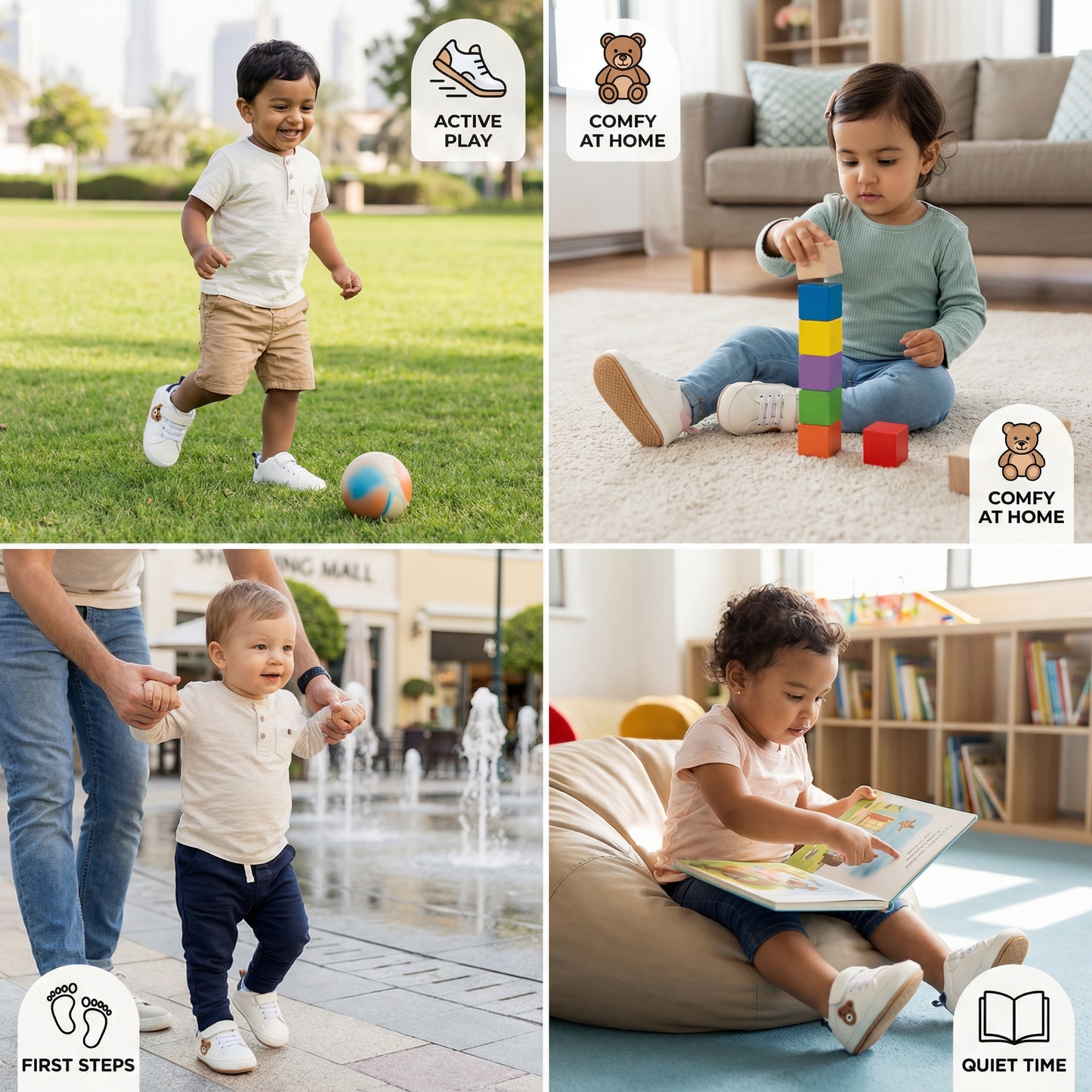 Toddler Shoes in a Cute Bear Design