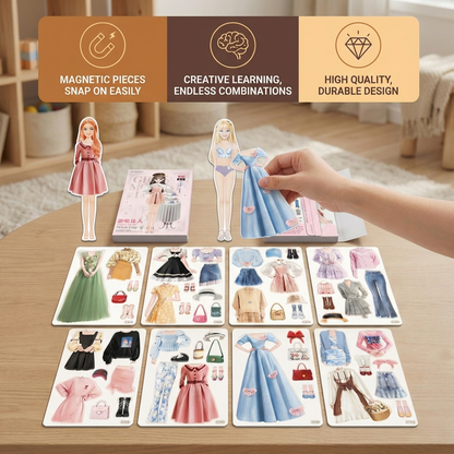 Magnetic Fashion Playset for Children