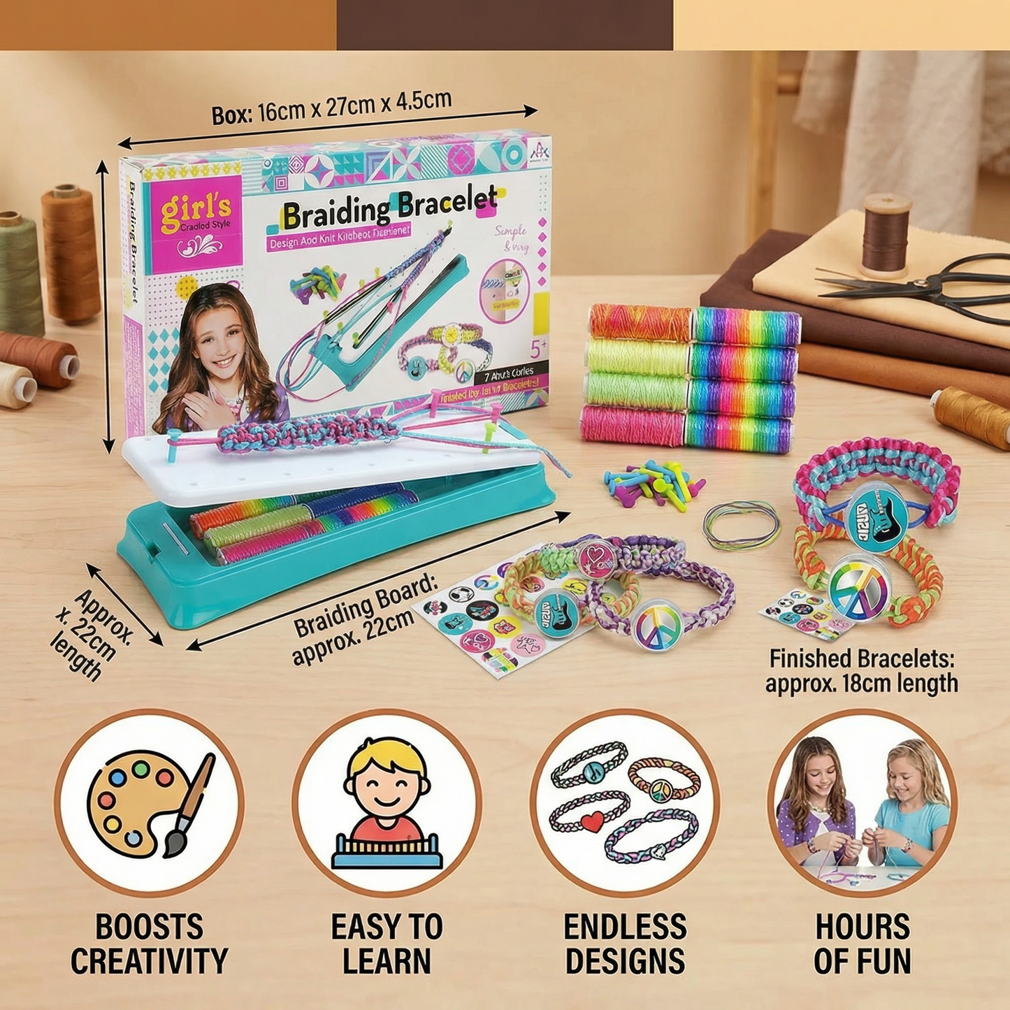 Creative Bracelet Braiding Kit