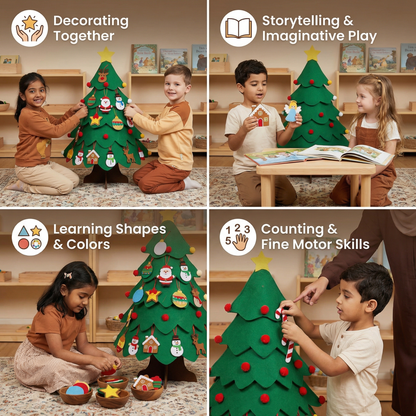 Montessori 3D Felt Christmas Tree