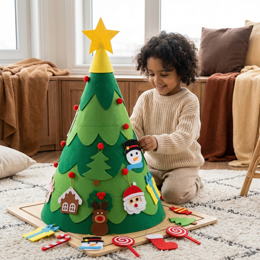Montessori 3D Felt Christmas Tree