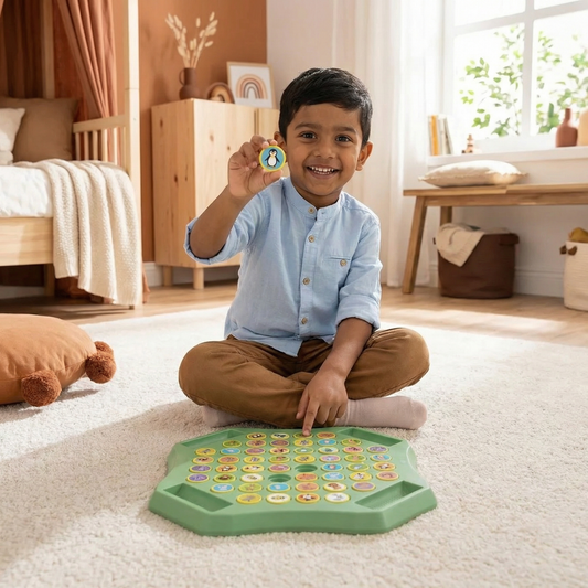 Animal Coin Memory Game Board