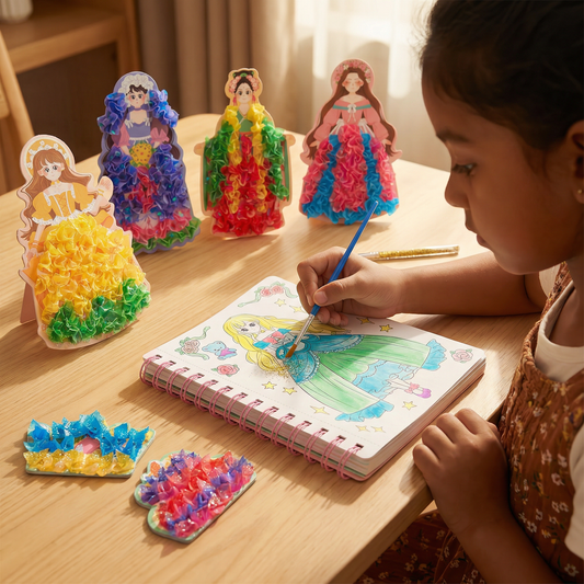 Princesses Coloring and Craft Book