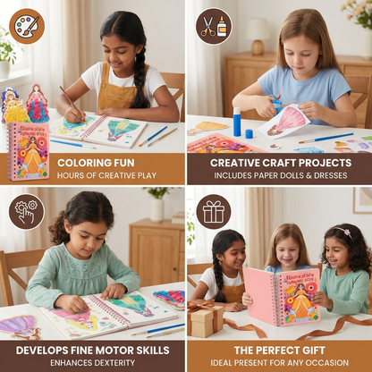 Princesses Coloring and Craft Book