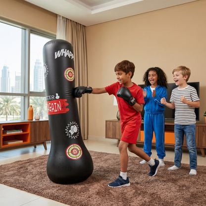 Inflatable children's punching bag with water filling