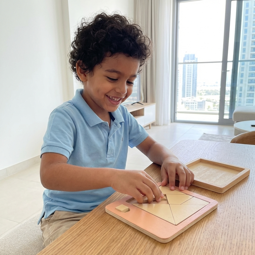 Wooden Tangram Puzzle Game