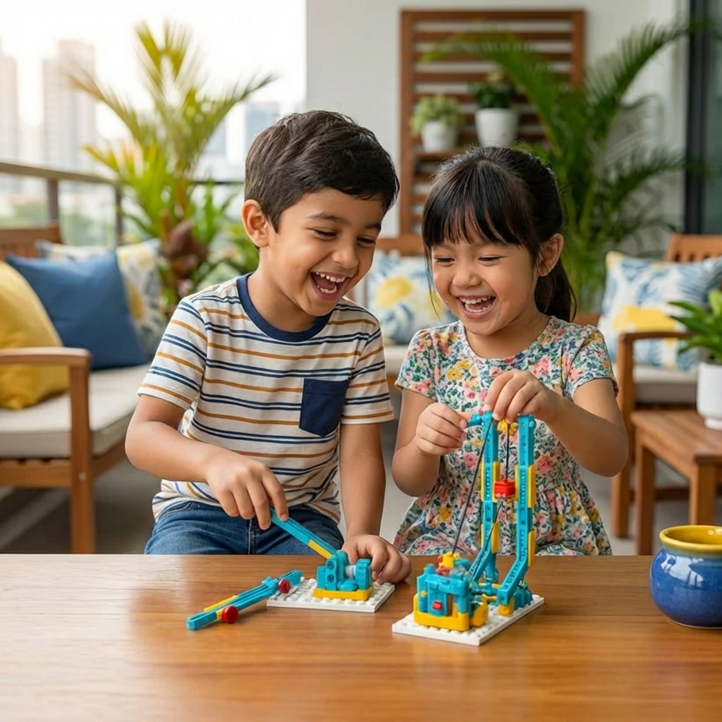 3-in-1 Science and Technology Building Block Playset