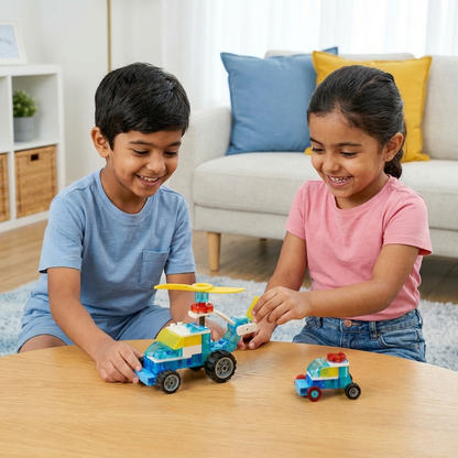3-in-1 Science and Technology Building Block Playset