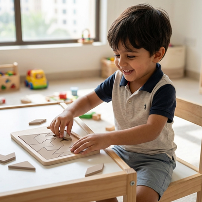 Wooden Tangram Puzzle Game