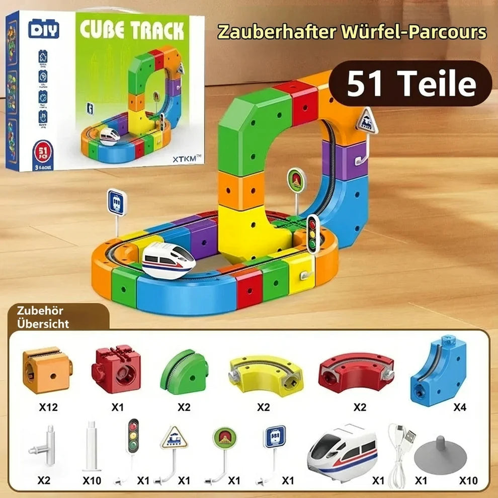 Magic Cube Track Railway Kids Toy