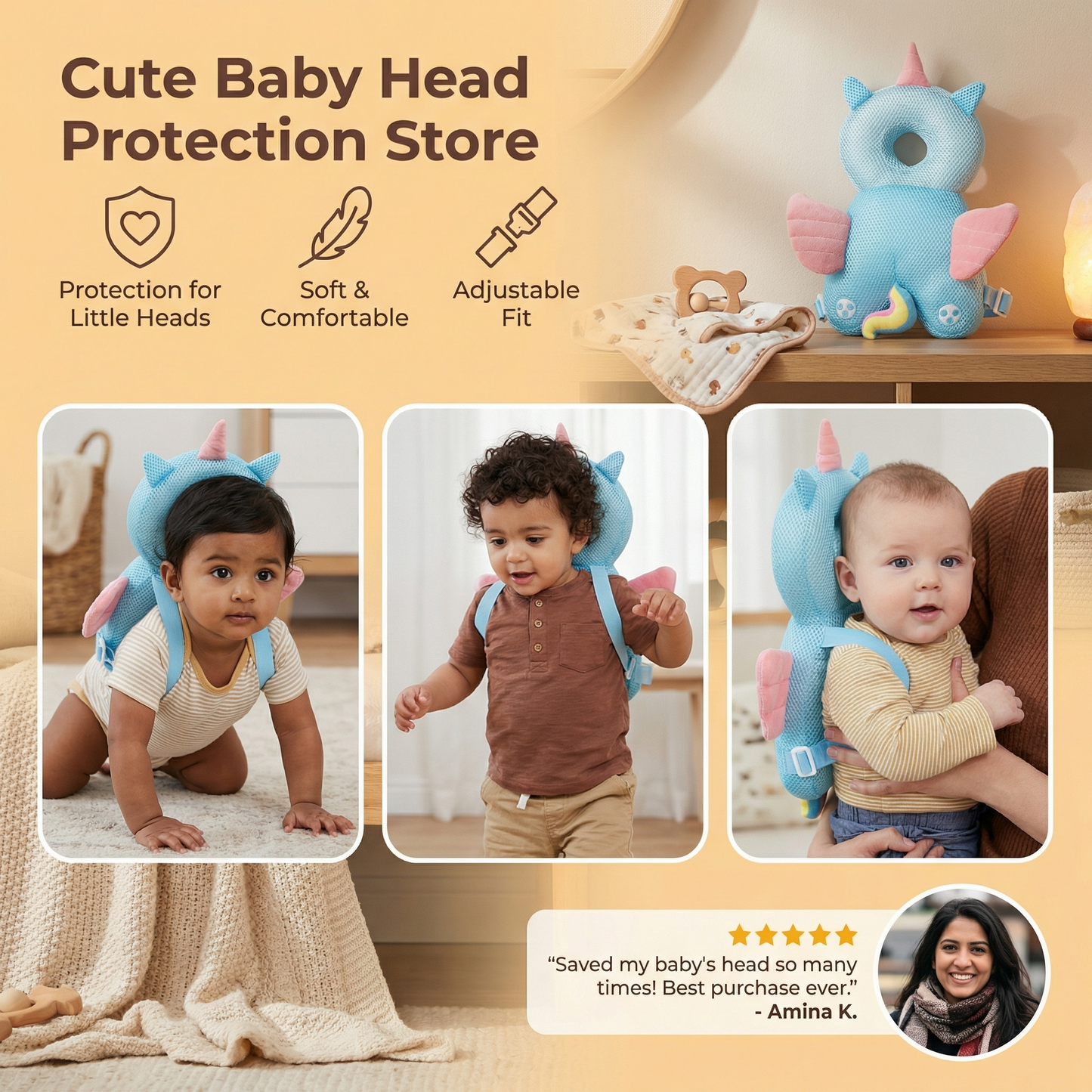 Cute Baby Head Protector