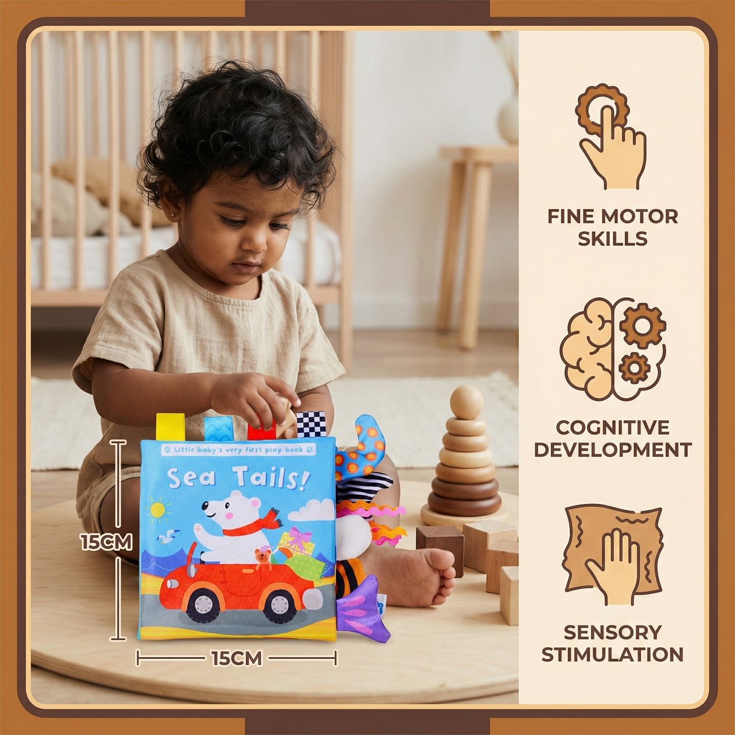 Sensory Crinkle Story Book for Toddlers