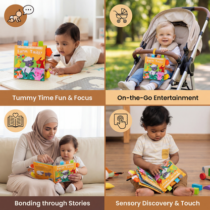 Sensory Crinkle Story Book for Toddlers
