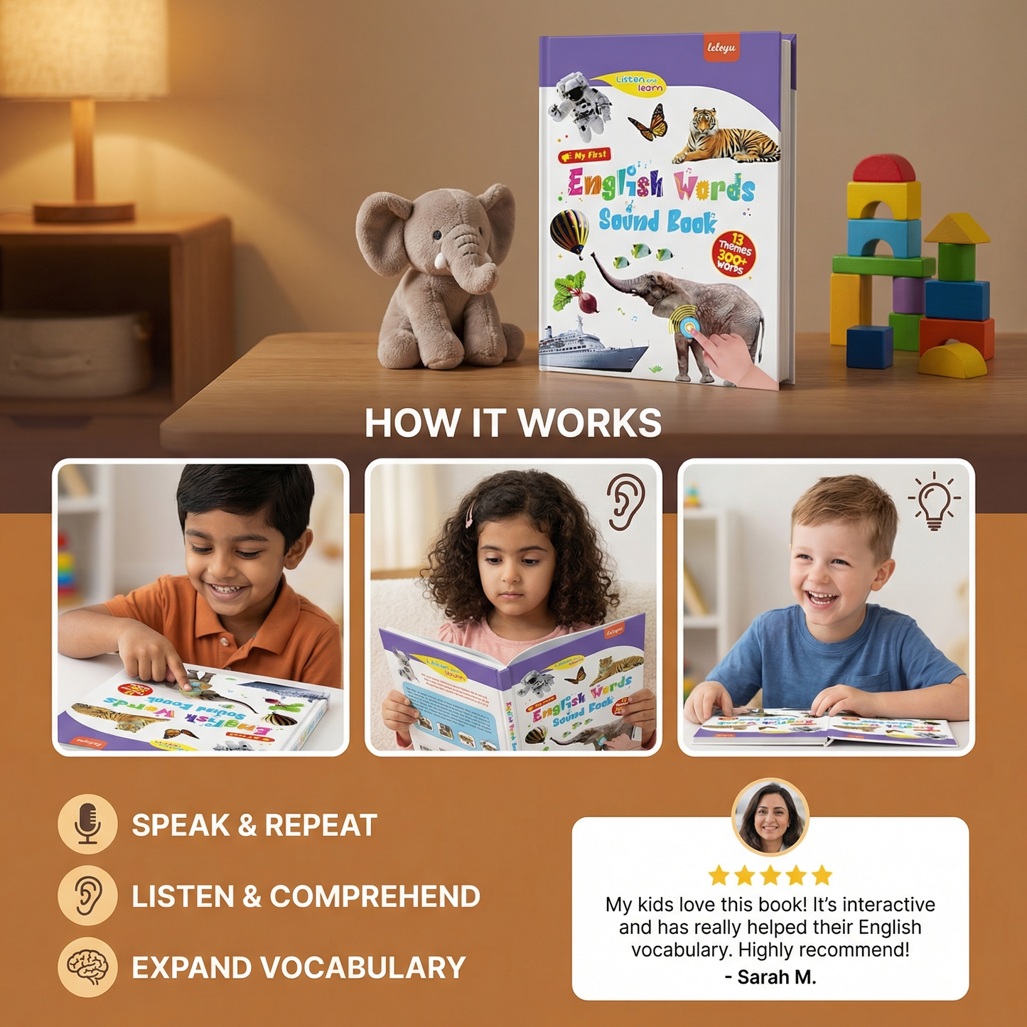 Talking English Learning Book for Children