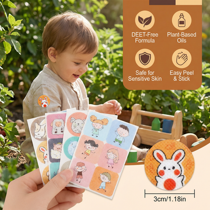 Natural Mosquito Repellent Stickers for Children and Babies (100 Pieces)
