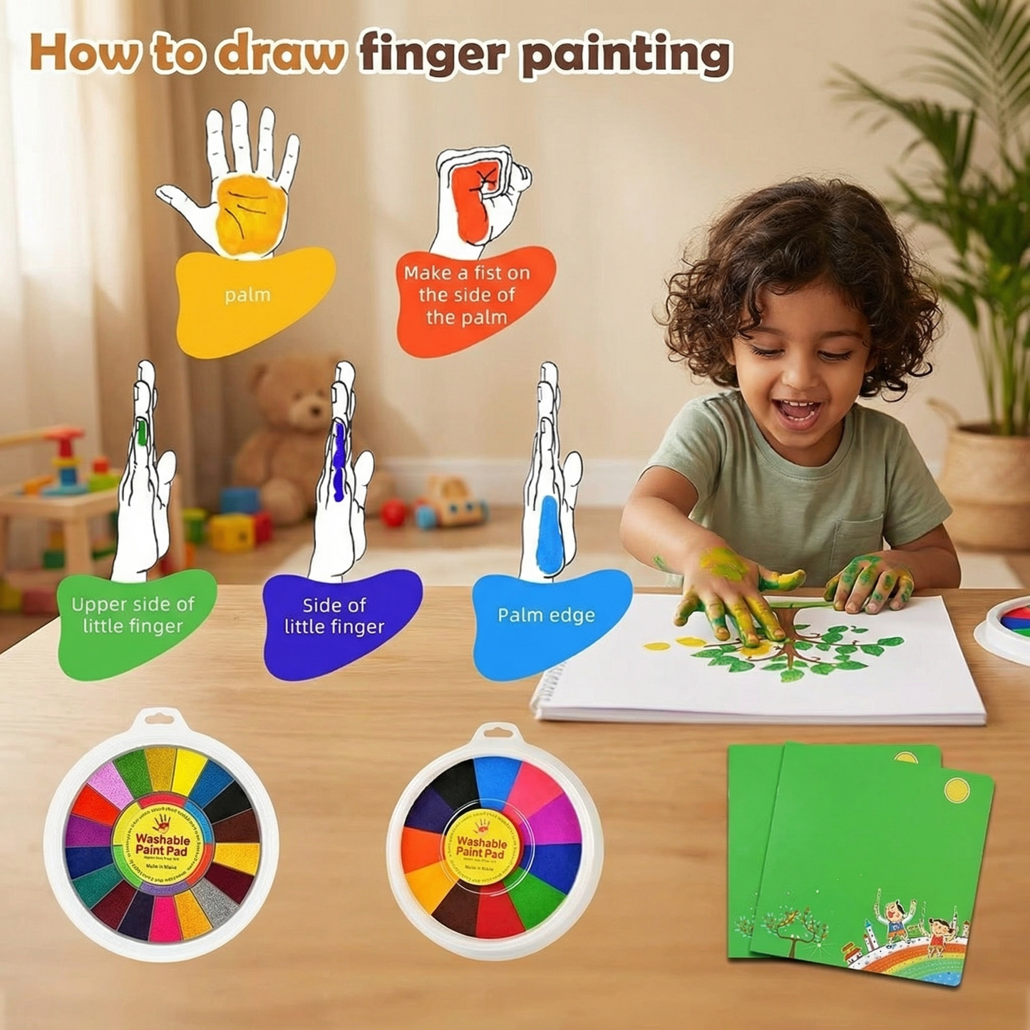 Finger Paint Drawing Set for Children