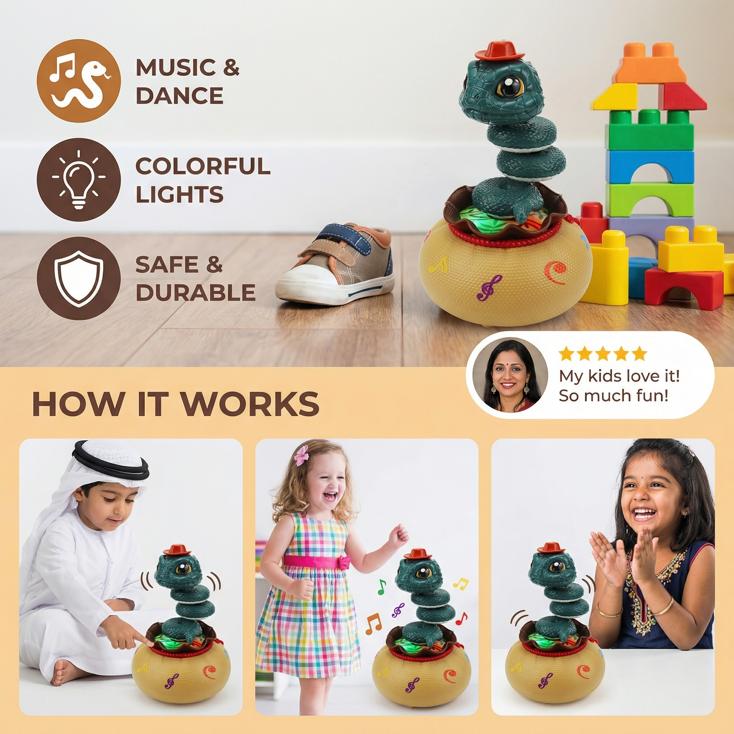 Dancing Snake Toy for Children