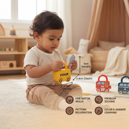 Montessori Key & Lock - Patterns and Colors Toy