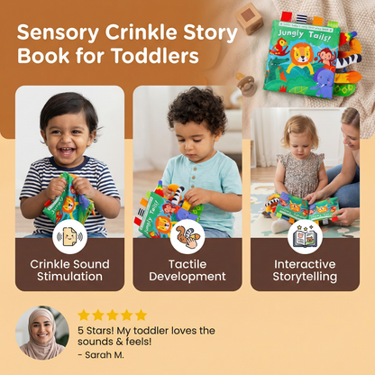 Sensory Crinkle Story Book for Toddlers
