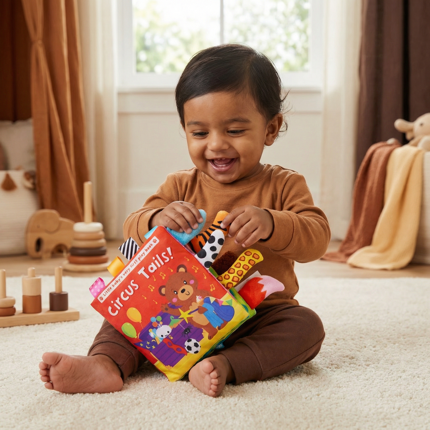 Sensory Crinkle Story Book for Toddlers