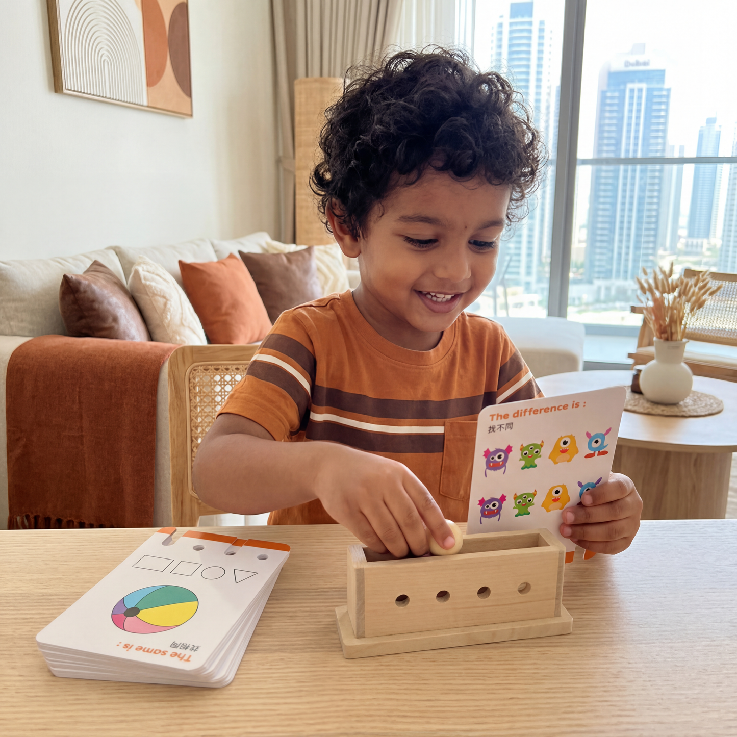 Wooden Logic Decoding Learning Game for Kids - Promoting Early Skills