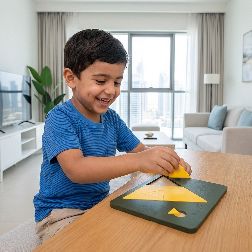 Wooden Tangram Puzzle Game