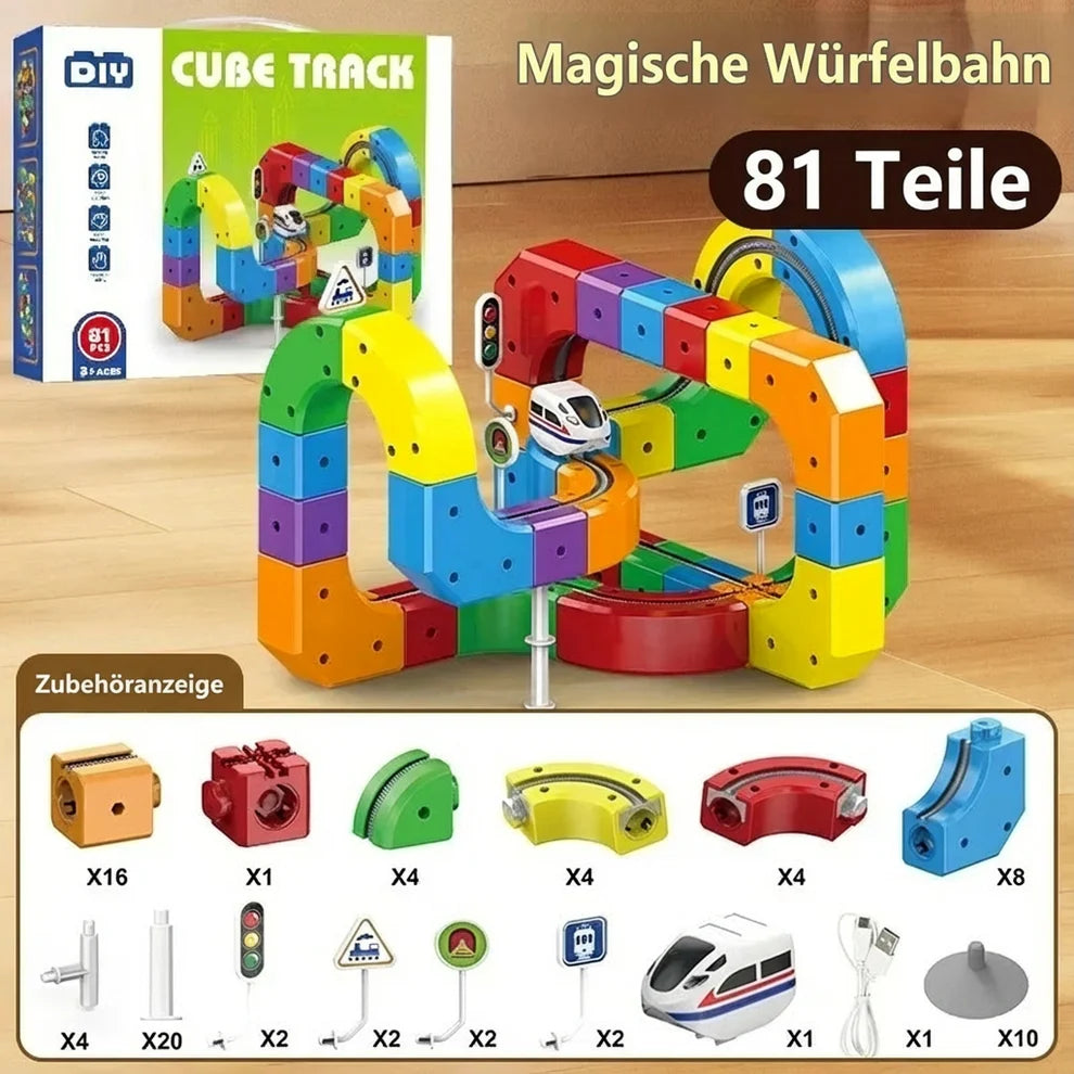 Magic Cube Track Railway Kids Toy