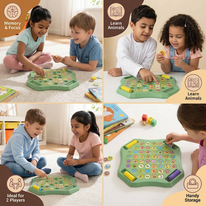 Animal Coin Memory Game Board
